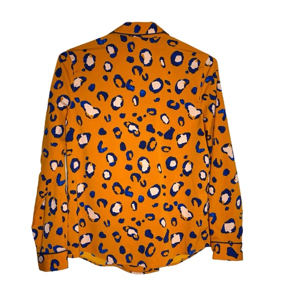 3.1 Phillip Lim for Target Orange and Blue Blazer with Abstract Pattern - Picture 4 of 6